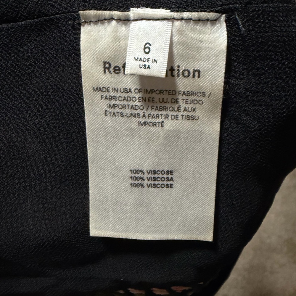 Reformation Black and Pink Floral Camisole - Picture 5 of 5